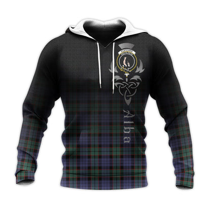 Printivon Fletcher Modern Tartan Crest Alba Celtic Hoodie