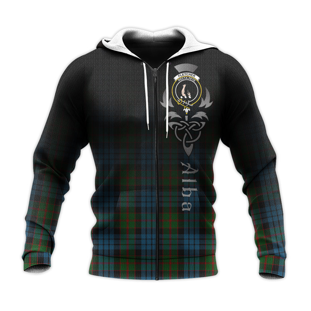 Printivon Fletcher Of Dunans Tartan Crest Alba Celtic Hoodie
