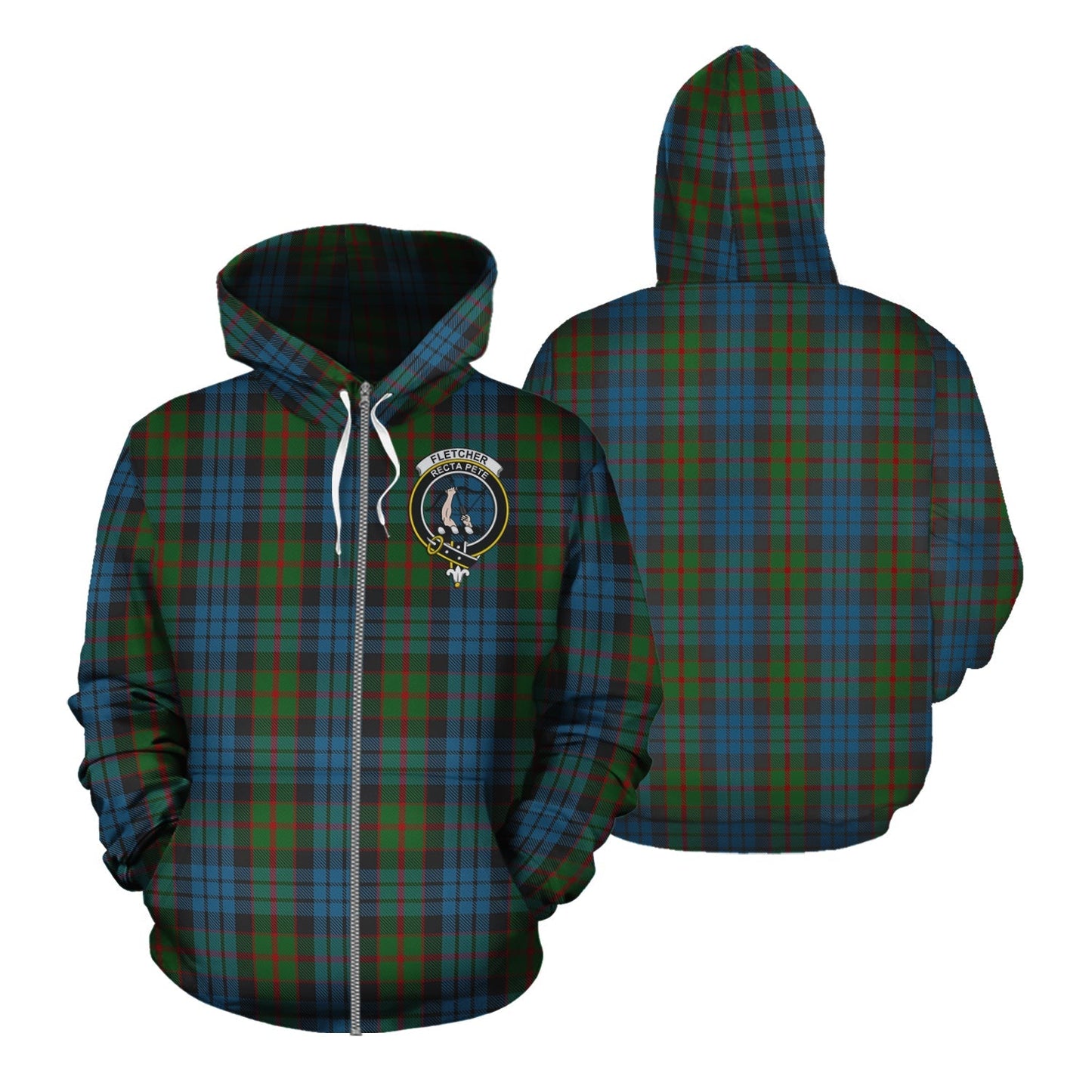 Printivon Fletcher Of Dunans Tartan Hoodie