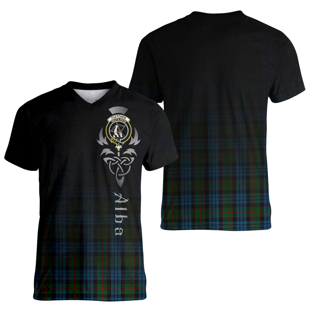 Printivon Fletcher of Dunans Tartan Crest Alba Celtic T Shirt