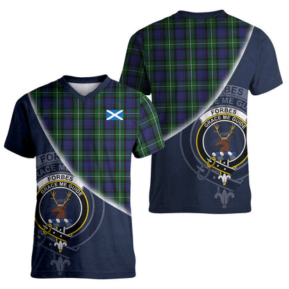 Printivon Forbes Tartan Scottish Crest T Shirt