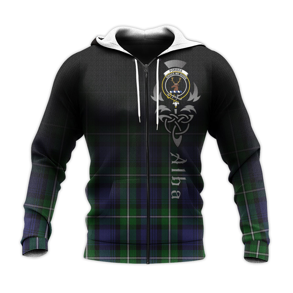 Printivon Forbes Tartan Crest Alba Celtic Hoodie