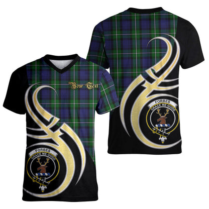 Printivon Forbes Tartan Crest Believe In Me T Shirt