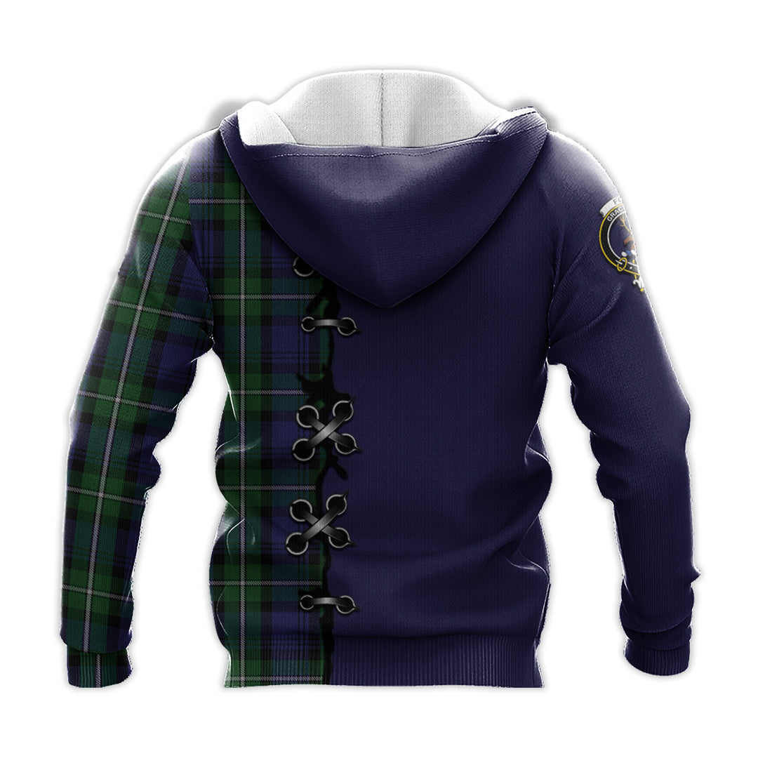 Printivon Forbes Tartan Hoodie Lion Rampant And Celtic Thistle Style