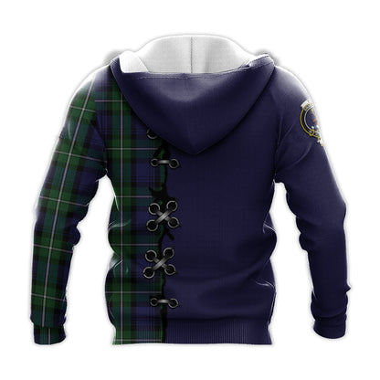 Printivon Forbes Tartan Hoodie Lion Rampant And Celtic Thistle Style