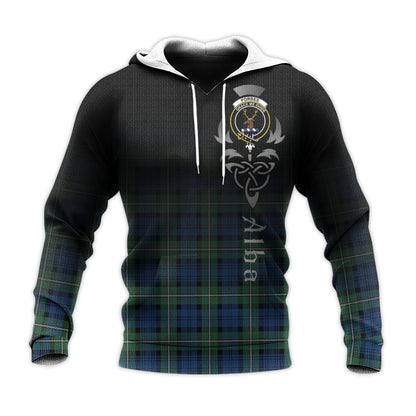 Printivon Forbes Ancient Tartan Crest Alba Celtic Hoodie