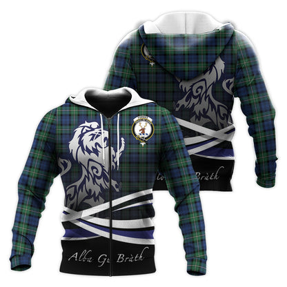 Printivon Forbes Ancient Tartan Scottish Lion Hoodie