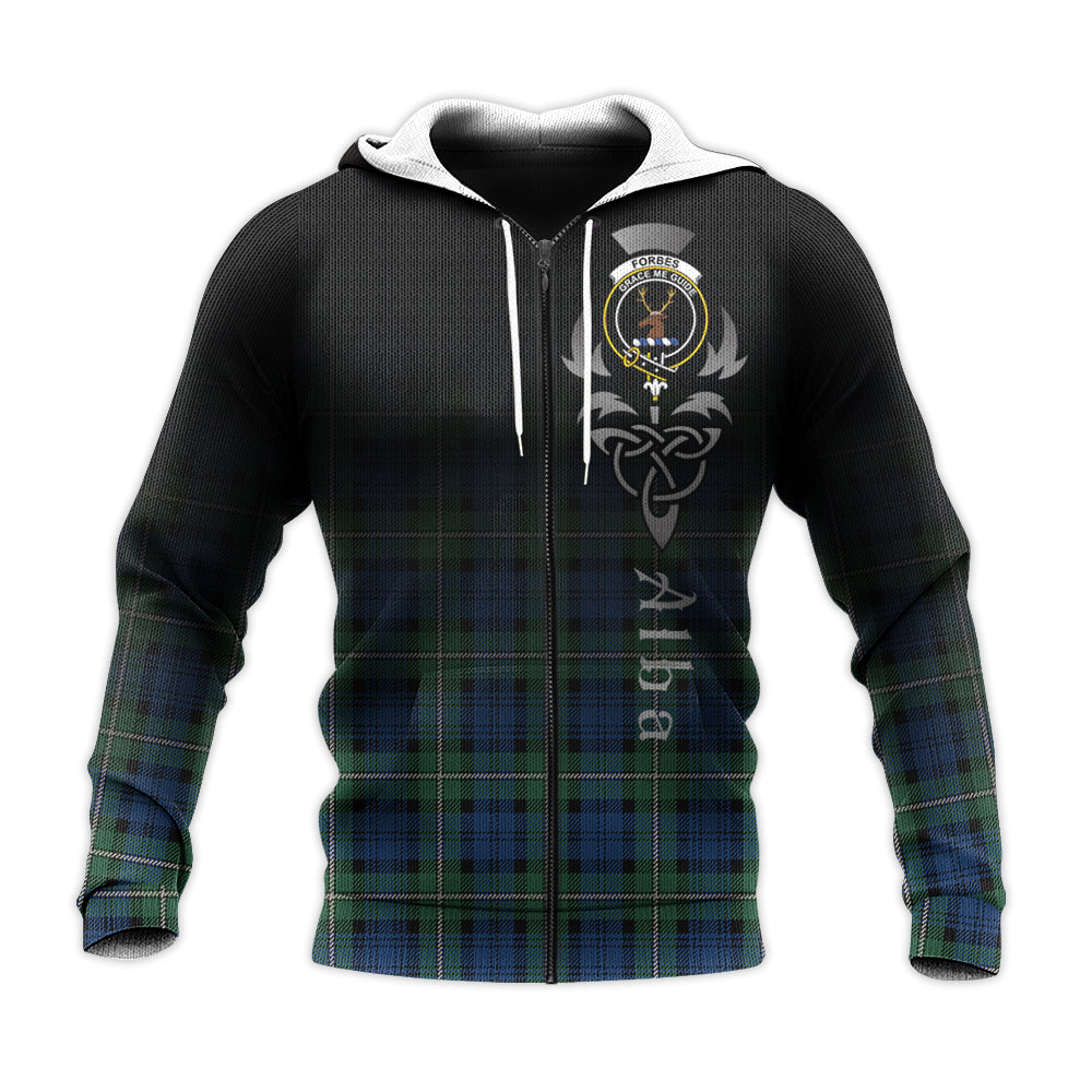 Printivon Forbes Ancient Tartan Crest Alba Celtic Hoodie