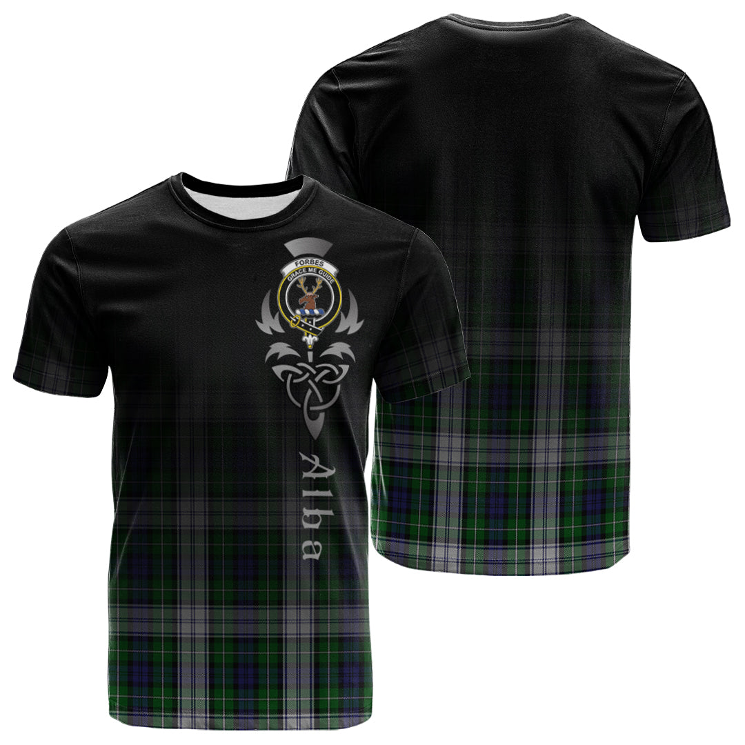 Printivon Forbes Dress Tartan Crest Alba Celtic T Shirt