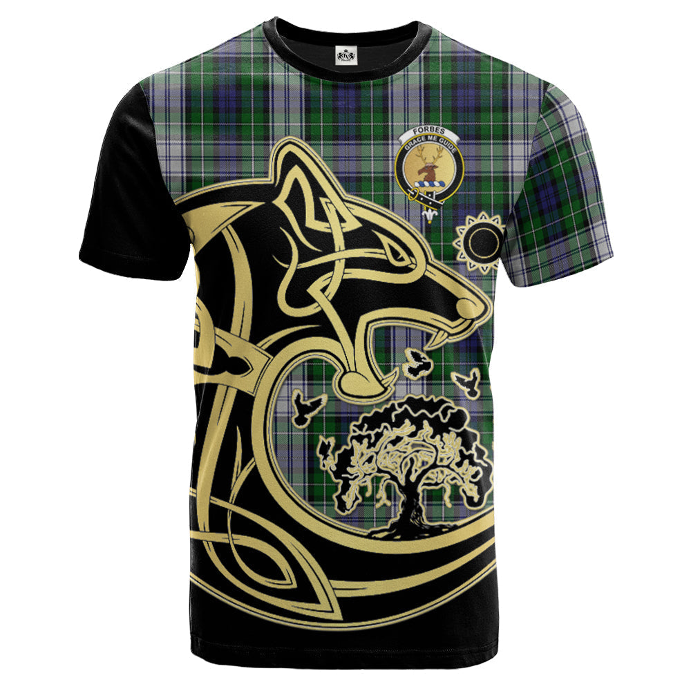 Printivon Forbes Dress Crest Celtic Wolf Tartan T Shirt Custom Your Text