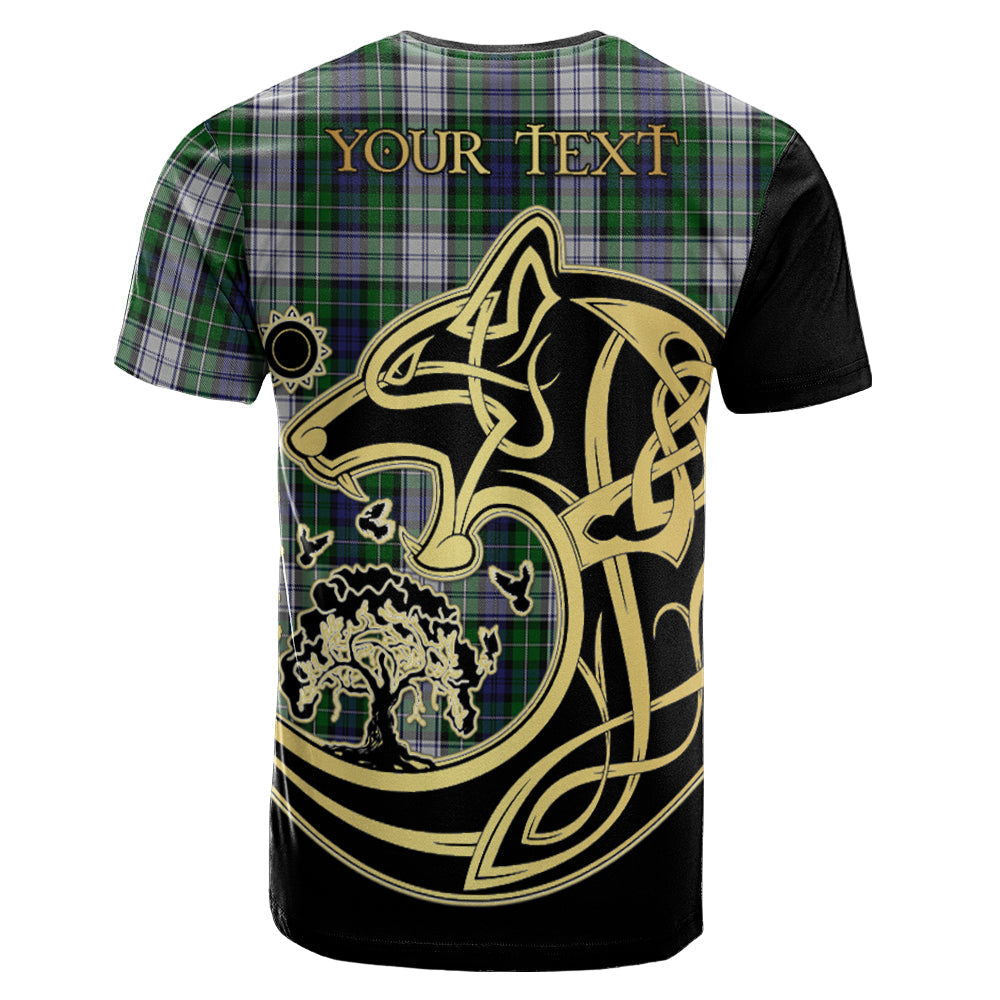 Printivon Forbes Dress Crest Celtic Wolf Tartan T Shirt Custom Your Text