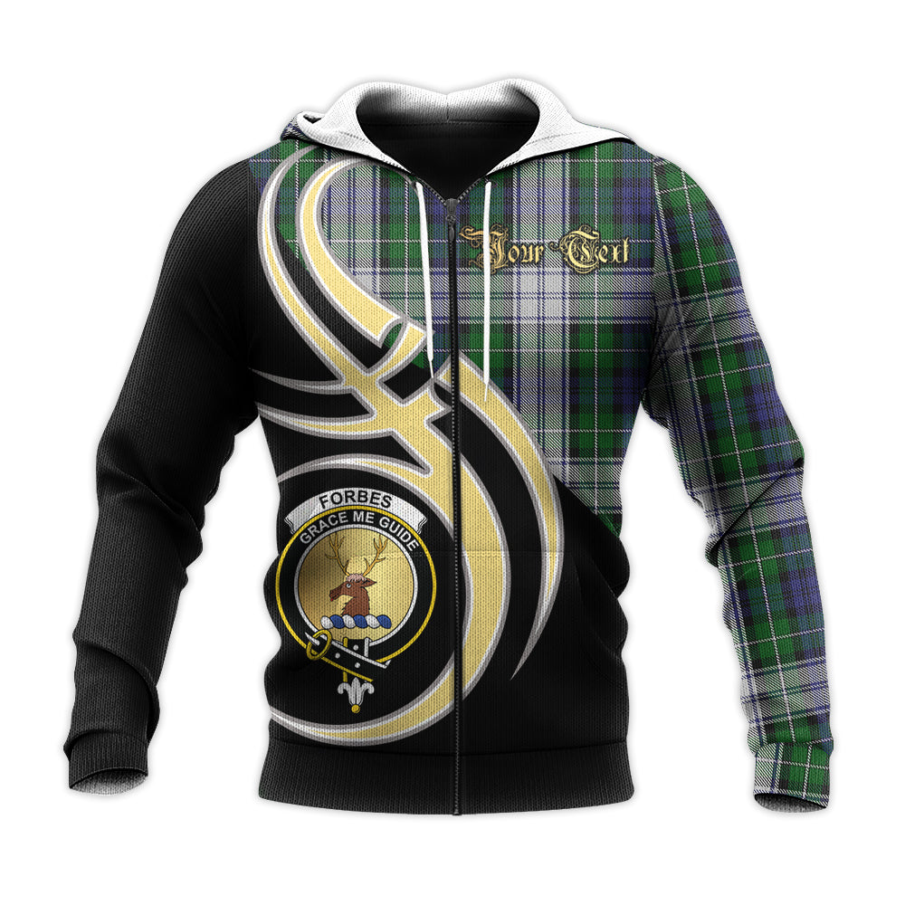Printivon Forbes Dress Clan Believe In Me Crest Tartan Knitted Hoodie Custom Your Text