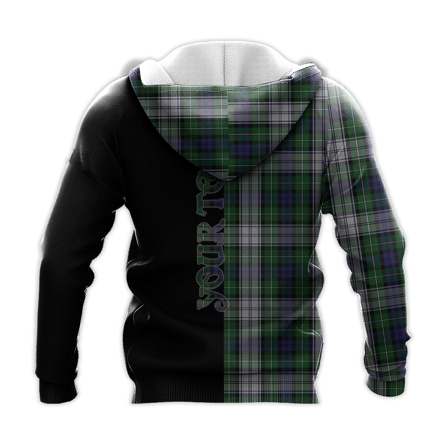 Printivon Forbes Dress Tartan Personalize Half Hoodie
