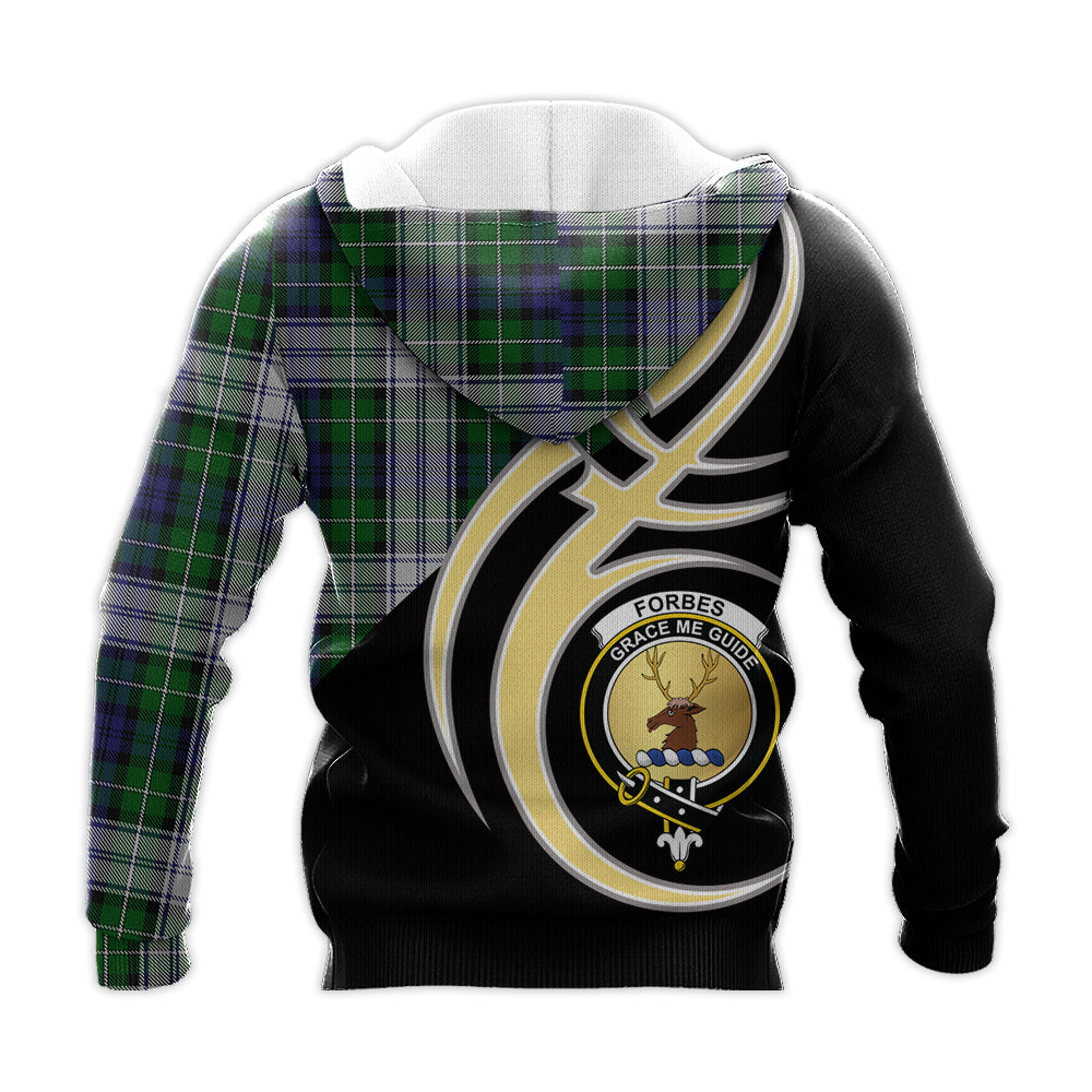 Printivon Forbes Dress Clan Believe In Me Crest Tartan Knitted Hoodie Custom Your Text