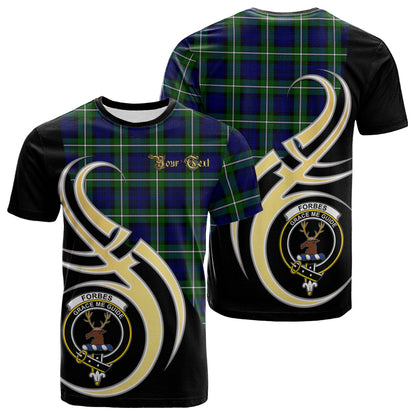 Printivon Forbes Modern Tartan Crest Believe In Me T Shirt