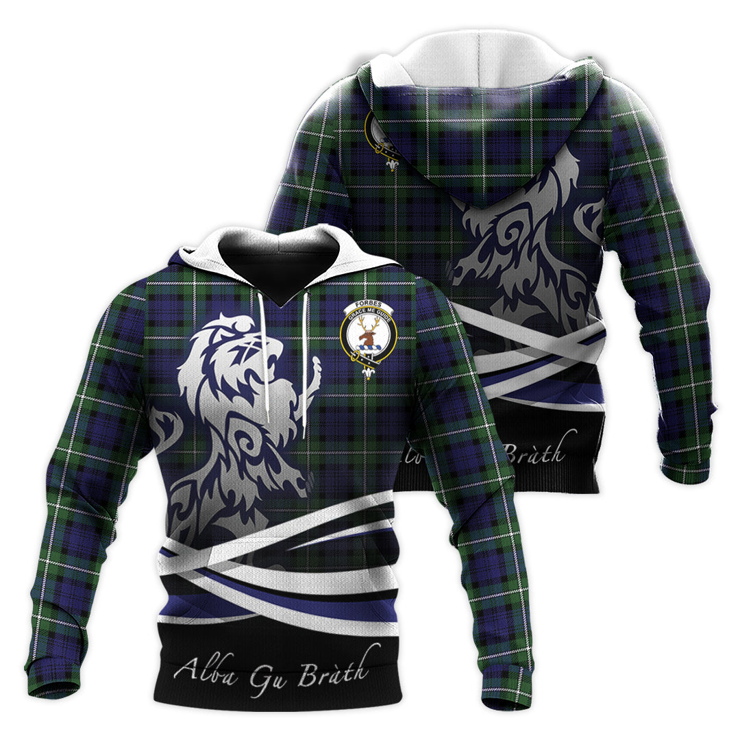 Printivon Forbes Modern Tartan Scottish Lion Hoodie