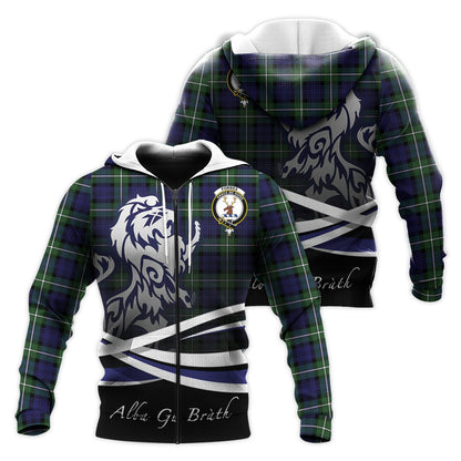 Printivon Forbes Modern Tartan Scottish Lion Hoodie