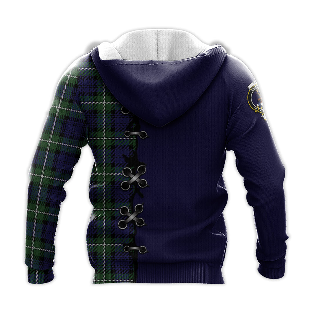Printivon Forbes Modern Tartan Hoodie Lion Rampant And Celtic Thistle Style