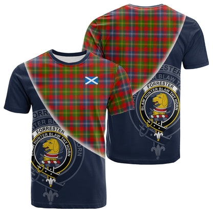 Printivon Forrester Tartan Scottish Crest T Shirt