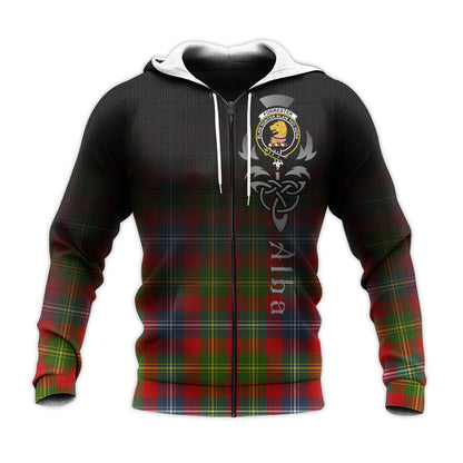Printivon Forrester Tartan Crest Alba Celtic Hoodie