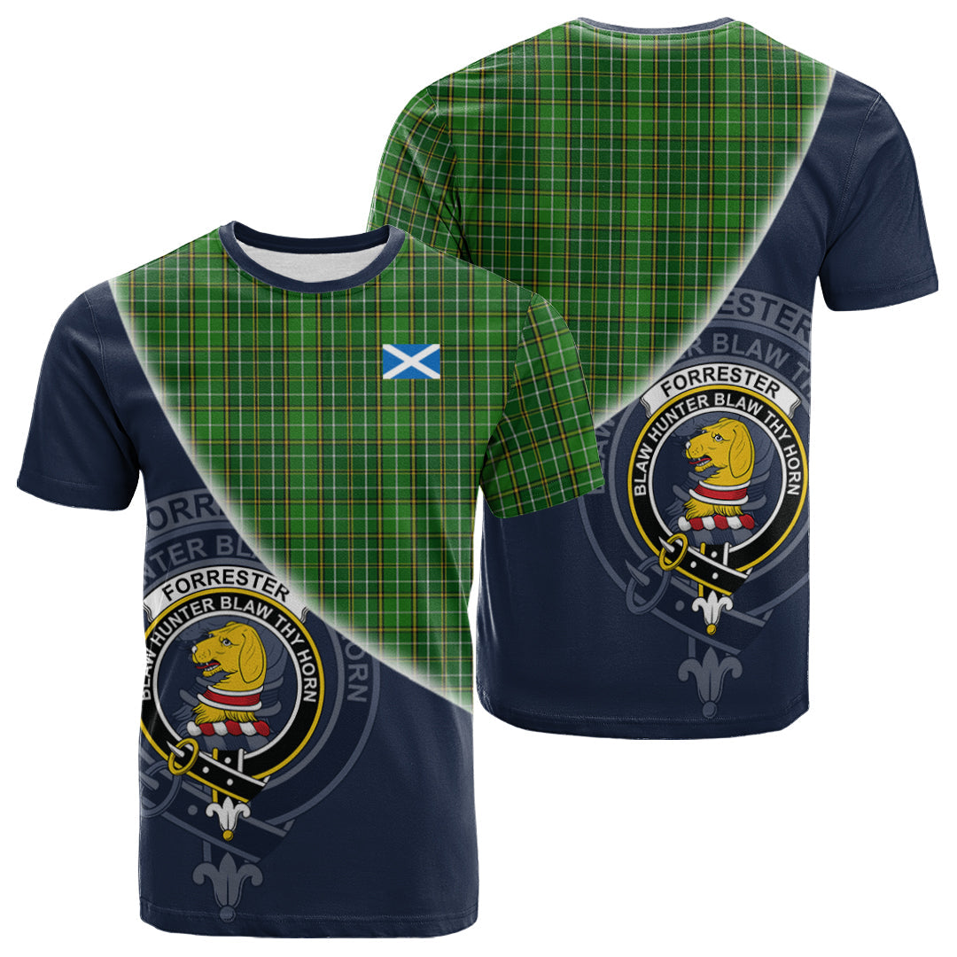 Printivon Forrester or Foster Hunting Tartan Scottish Crest T Shirt