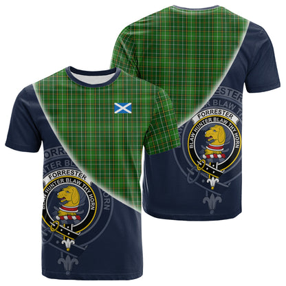 Printivon Forrester or Foster Hunting Tartan Scottish Crest T Shirt