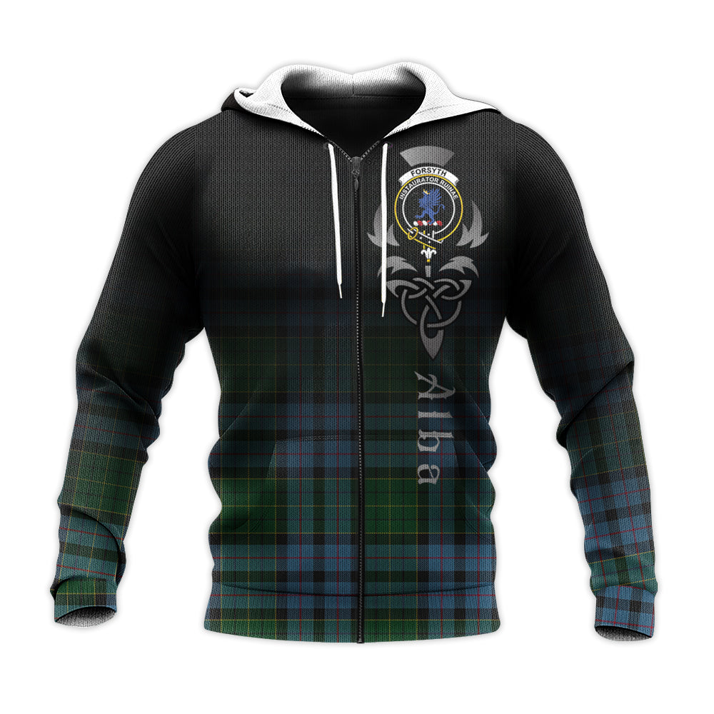 Printivon Forsyth Tartan Crest Alba Celtic Hoodie