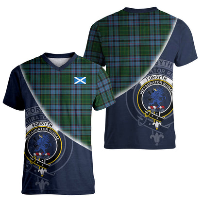 Printivon Forsyth Tartan Scottish Crest T Shirt