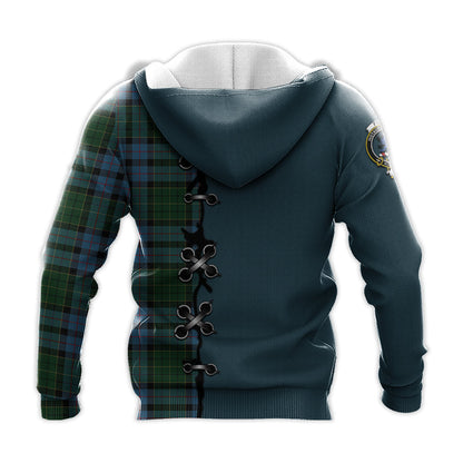 Printivon Forsyth Tartan Hoodie Lion Rampant And Celtic Thistle Style