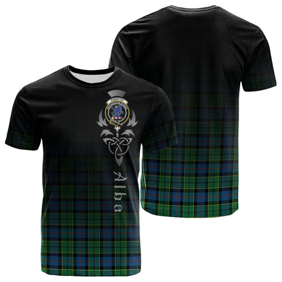 Printivon Forsyth Ancient Tartan Crest Alba Celtic T Shirt