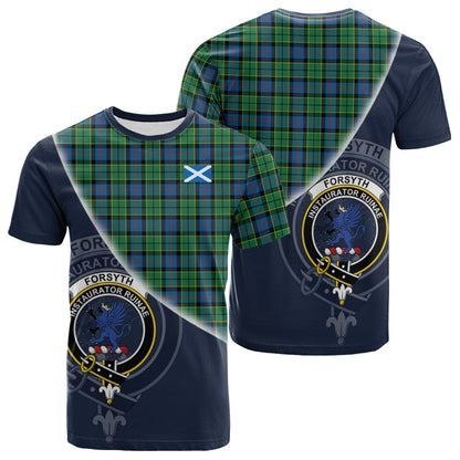 Printivon Forsyth Ancient Tartan Scottish Crest T Shirt