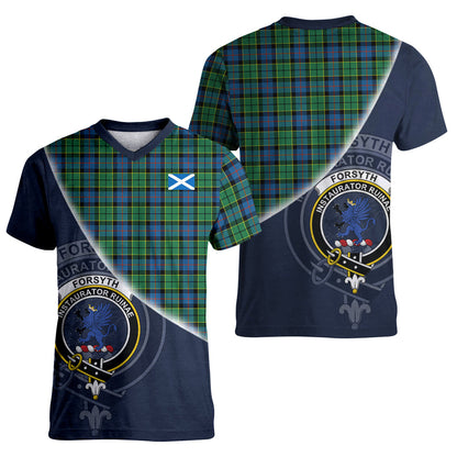 Printivon Forsyth Ancient Tartan Scottish Crest T Shirt