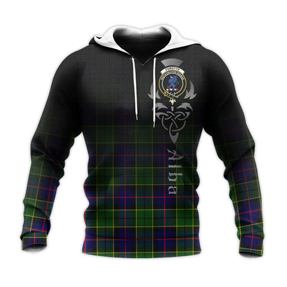 Printivon Forsyth Modern Tartan Crest Alba Celtic Hoodie