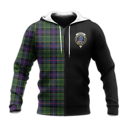 Printivon Forsyth Modern Tartan Personalize Half Hoodie