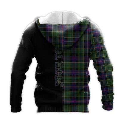Printivon Forsyth Modern Tartan Personalize Half Hoodie