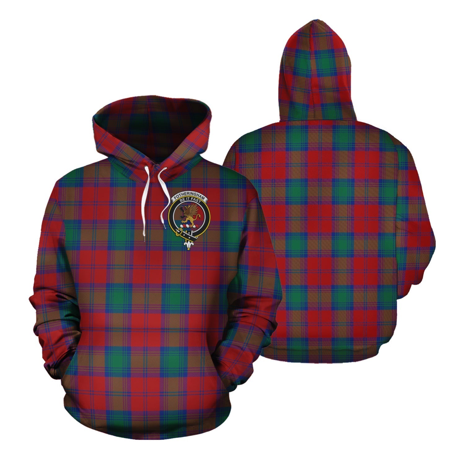 Printivon Fotheringham Modern Tartan Hoodie