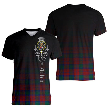 Printivon Fotheringham Modern Tartan Crest Alba Celtic T Shirt