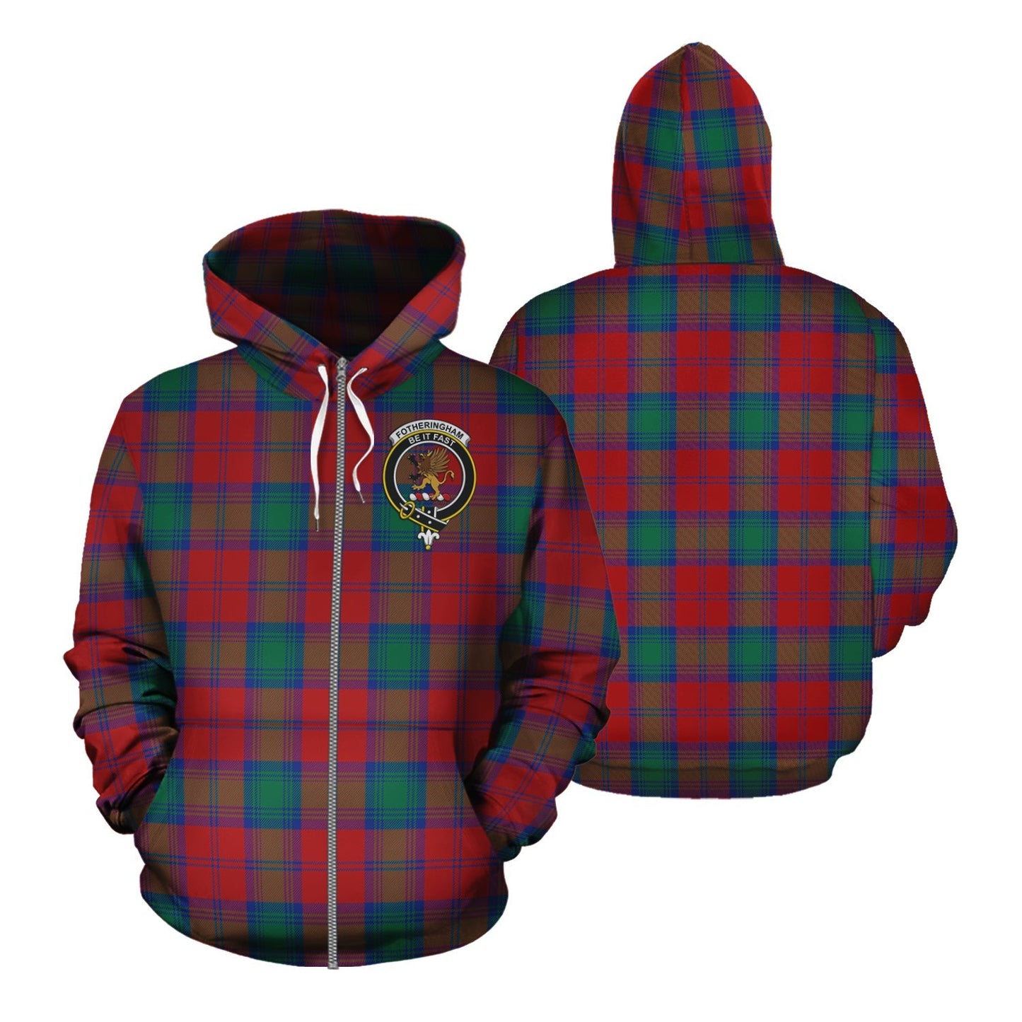 Printivon Fotheringham Modern Tartan Hoodie