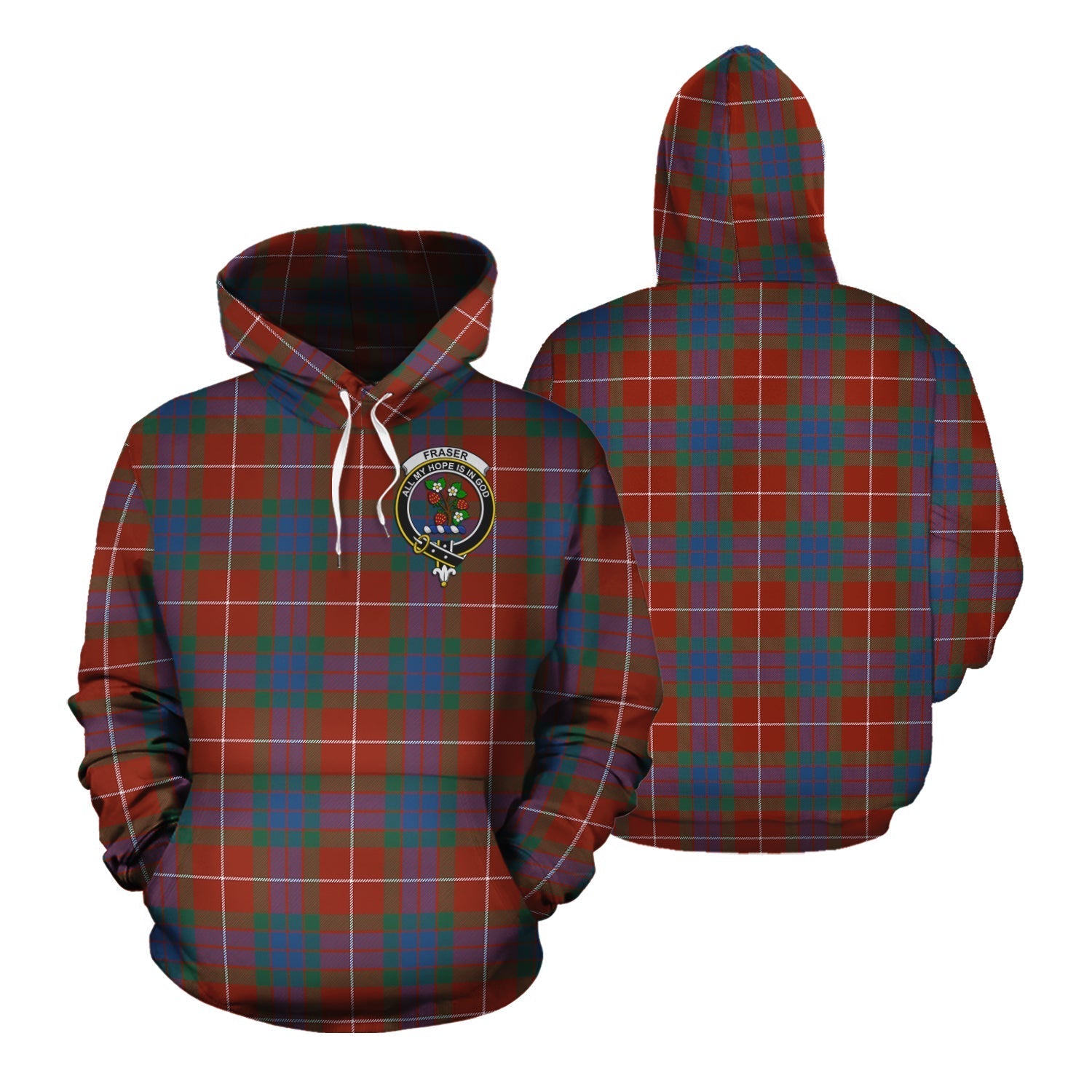 Printivon Fraser Ancient Tartan Hoodie