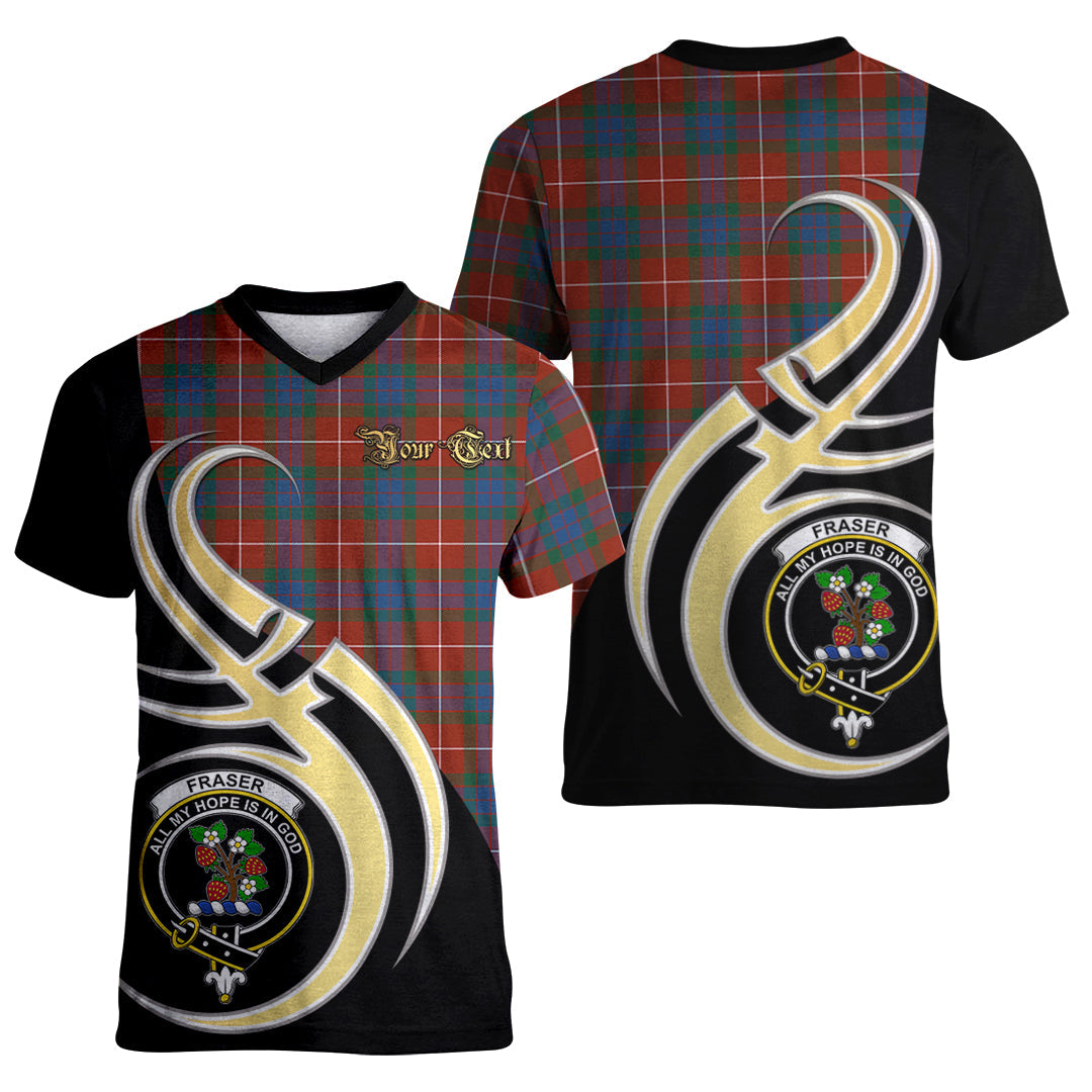 Printivon Fraser Ancient Tartan Crest Believe In Me T Shirt