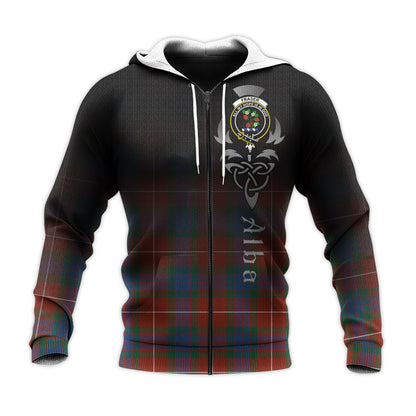 Printivon Fraser Ancient Tartan Crest Alba Celtic Hoodie
