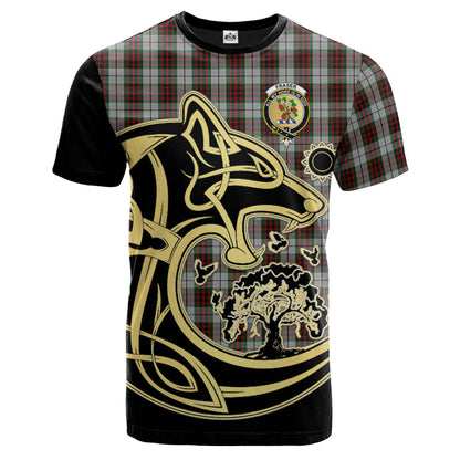 Printivon Fraser Dress Crest Celtic Wolf Tartan T Shirt Custom Your Text
