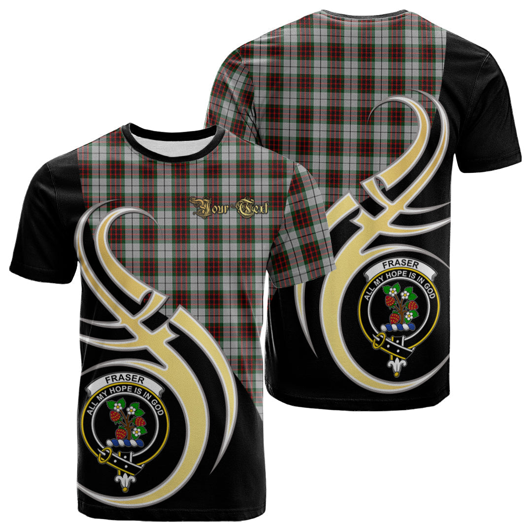 Printivon Fraser Dress Tartan Crest Believe In Me T Shirt