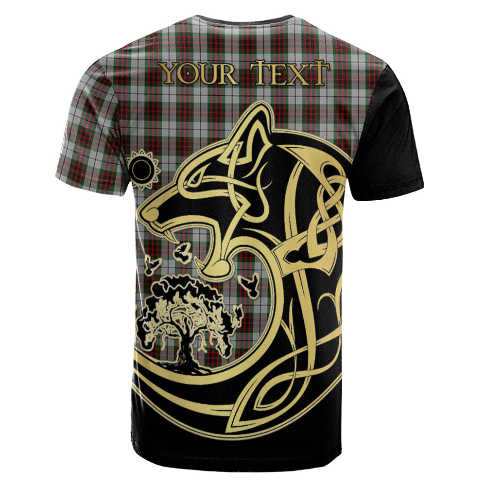 Printivon Fraser Dress Crest Celtic Wolf Tartan T Shirt Custom Your Text