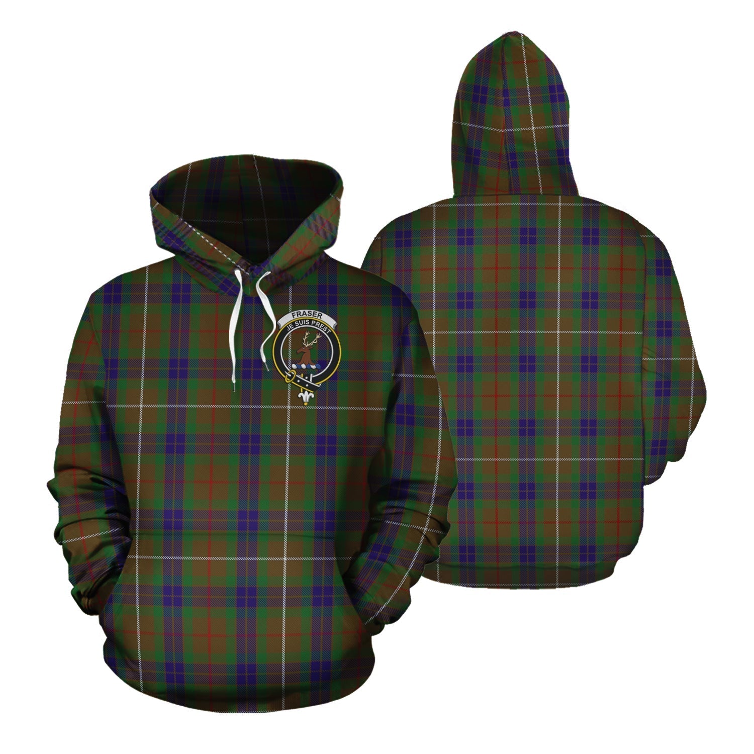 Printivon Fraser Hunting Tartan Hoodie