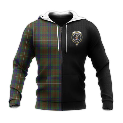 Printivon Fraser Hunting Tartan Personalize Half Hoodie
