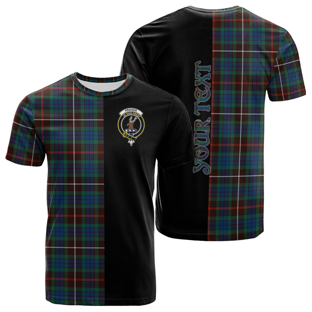 Printivon Fraser Hunting Ancient Tartan Personalize Half T shirt