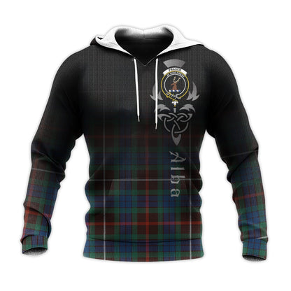 Printivon Fraser Hunting Ancient Tartan Crest Alba Celtic Hoodie