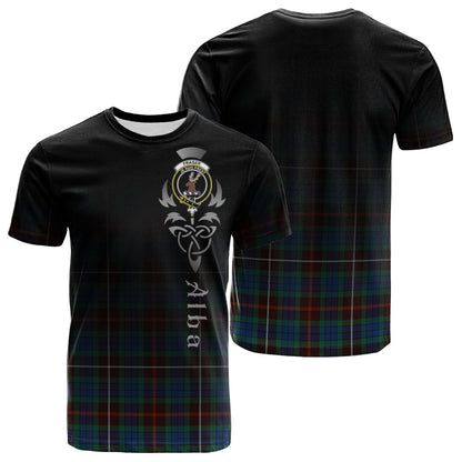 Printivon Fraser Hunting Ancient Tartan Crest Alba Celtic T Shirt