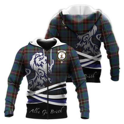 Printivon Fraser Hunting Ancient Tartan Scottish Lion Hoodie